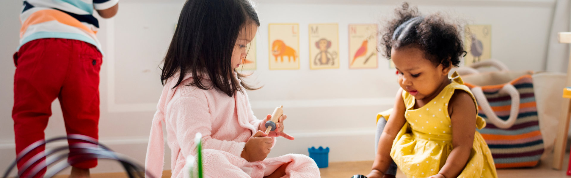 two children playing